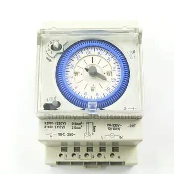 

SUL 181d Analog 24 hours 3-Module Segment Mechanical DIN RAIL Timer Switch with Power Reserve SUL181d