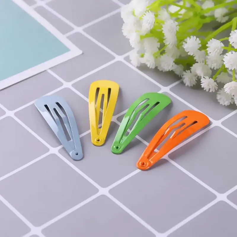 Baby Toddler Girl Kids Hairgrip Hair Clip 10pcs/set Candy color Solid Snap Hair Clips Metal Girls Hairpins Casual Headwear props