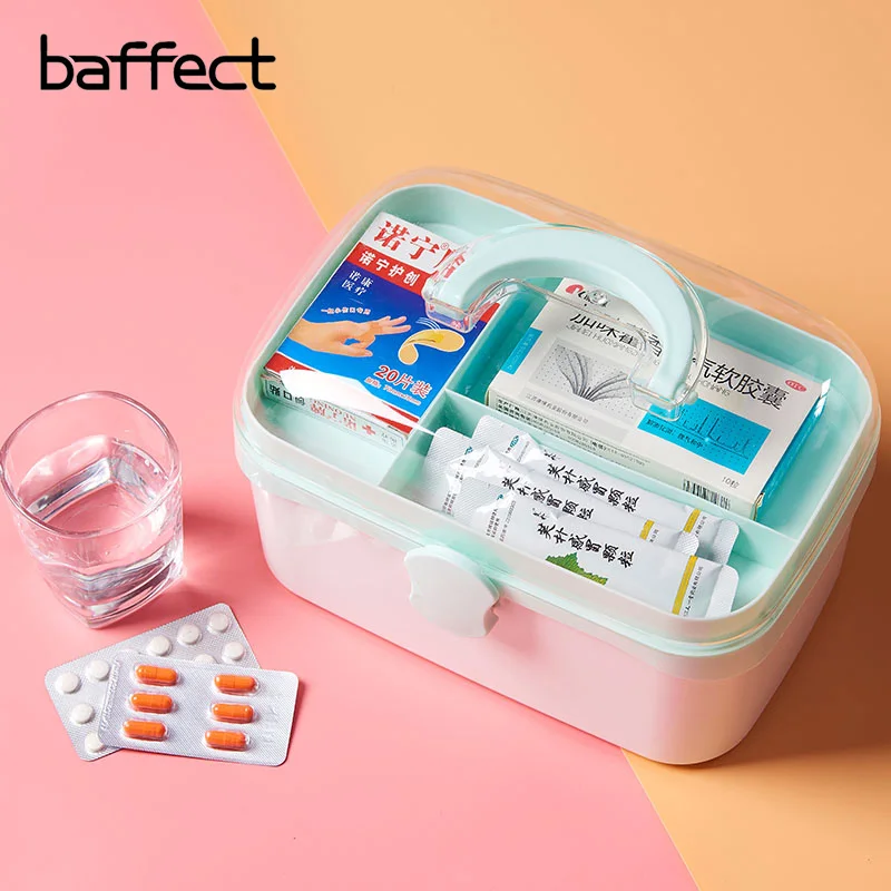 

Multi-layered Large Family First Aid Kit Box Medicine Medical Storage Box Medical Plastic Drug Gathering Organizer Boxes