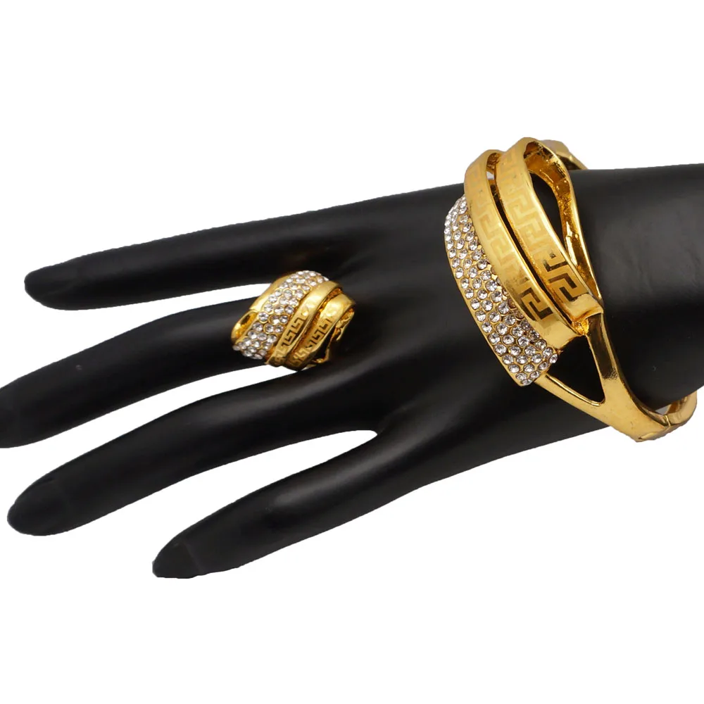 Женские браслеты из колец браслет с покрытием из платинового золота дизайн свадьба хороший браслет браслеты для женщин любовь браслет