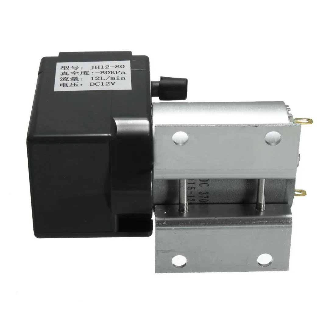 DC12V 6W Micro Air Vacuum Pump 12L/min 120kpa Negative Pressure Pump with Pipe For Home Appliances