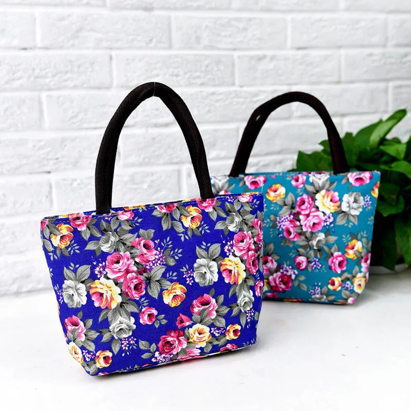 

Simple Fashion Women Messenger Bags Canvas Flowers Printed Zipped Girls Handbag Ladies Shoulder Bag Big Capacity LXX9