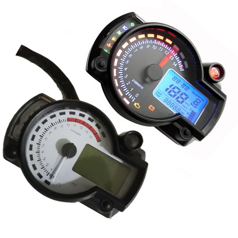 15000rpm Modern Motorcycle Digital Light LCD Digital Gauge Tachometer