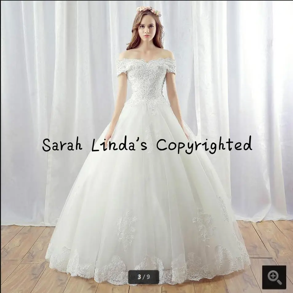 

2016 ball gown off the shoulder wedding dress v neckline beading pearls bridal gowns appliques lace fashion wedding gowns