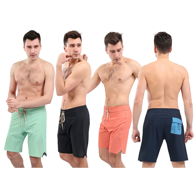 SAENSHING الشاطئ مجلس السراويل ملابس السباحة الرجال سراويل للسباحة الذكور تصفح سروال سباحة قصير عالية الجودة تنفس ملابس السباحة برمودا