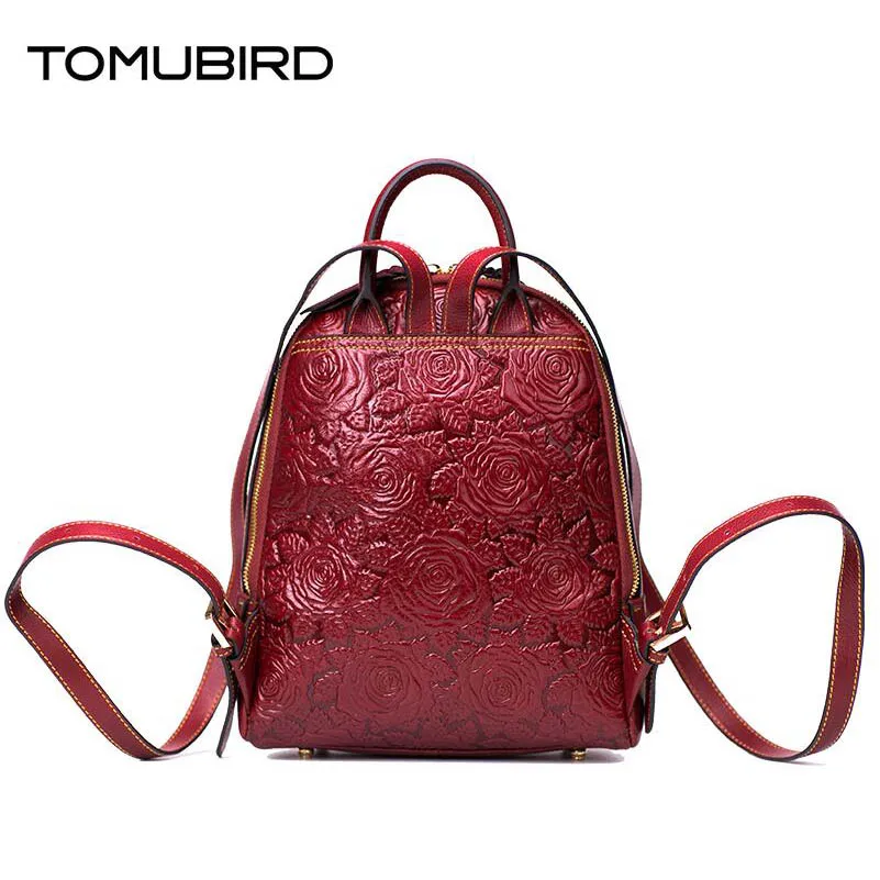 Женская кожаная сумка с тиснением|women leather backpack|brand backpackdesigner backpack |