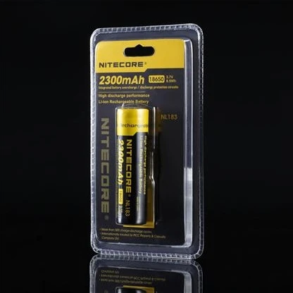 Оригинальное зарядное устройство Nitecore 18650 NL183 2300 мА/ч, 3,7 v 8.5Wh защищенный выключатель питания высокая производительность разряда литий-ионный Перезаряжаемые тесто