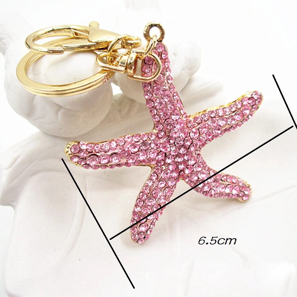 Женский брелок с кристаллами starfish украшение в виде кристаллов стразы
