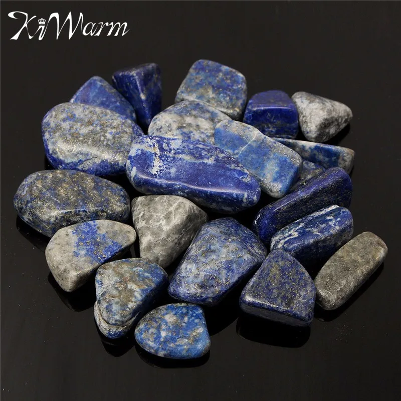 

KiWarm Hot 50g Natural Blue Lapis Lazuli Rock Rough Stone Crystal Mineral Specimen Healing Gemstone for Home Fish Tank Decor