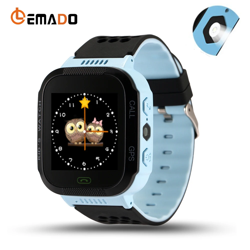Lemado ילדים Smartwatch GPS שעון חכם מגע Q528 עם תאורה טלפון עם מיקום כרטיס ה-sim שיחת SOS אנטי אבדתי את תינוק שעוני יד