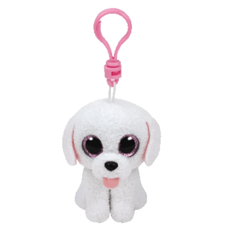 Ty Original Plush Toy Stuffed Dog Beanie Boos PIPPIE dog white clip
