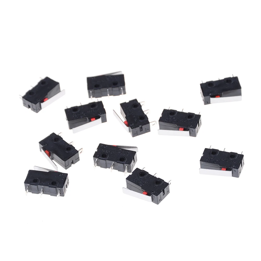 10PCS Black Limit Switch 3 Pin N/O N/C 5A 250VAC KW11-3Z Micro Switch