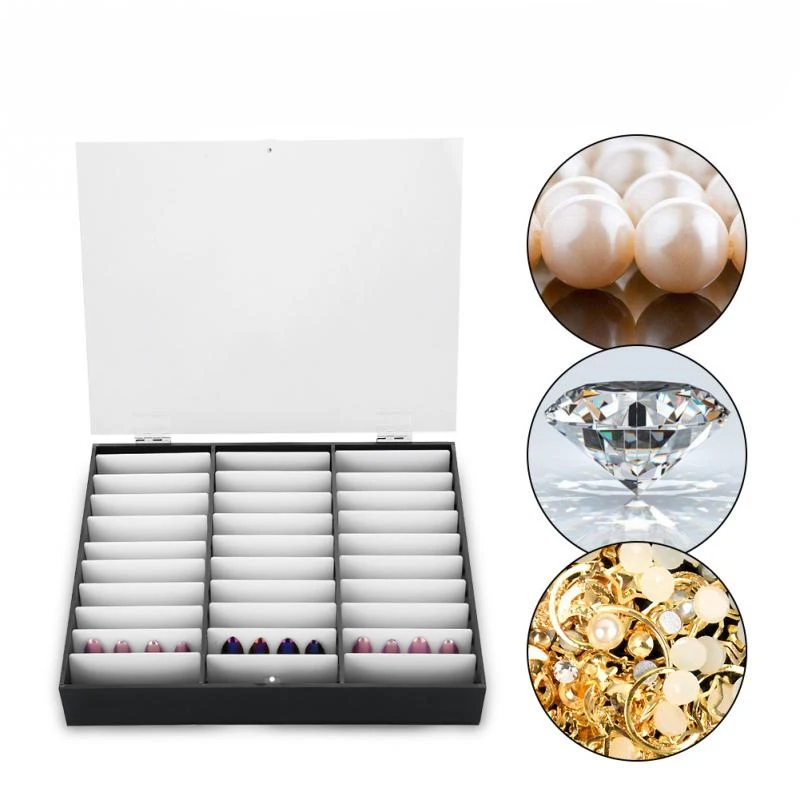 

Manicure Tool Nail Tips Storage Box Fake Nail Decoration Rhinestones Bead Container Empty Nail Art Display Case Makeup Organizer