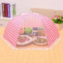 Простая решетка, Складная крышка для еды, дышащая крышка для еды, круглая крышка для еды, обеденный стол для мух, фруктовая дышащая крышка