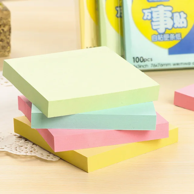 sticky notes cute black office love memo pads sticker post bookmark