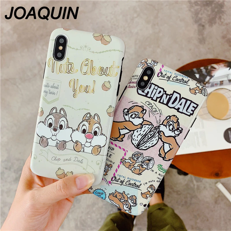 Милый чехол для телефона с рисунком белки iphone 7 Забавный мультяшный XS MAX XR 6 S 8 Plus X