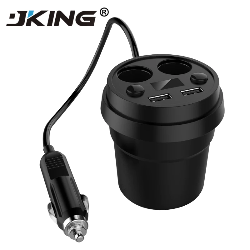 JKING 3.1A Dual USB Car Charger Cup Charging Voltage Current Display