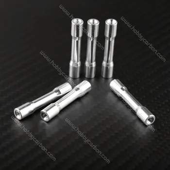 

Popular 10pcs/lot M3 6.3x30mm anodized surface colored aluminum round step Spacer Fastener for FPV Racing Drone frame