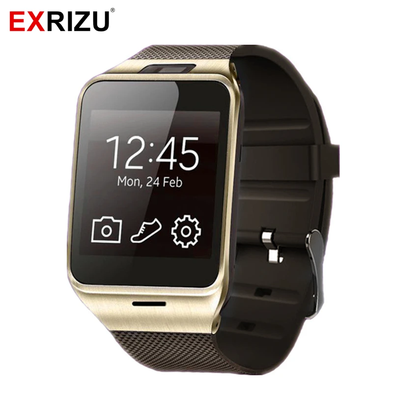 EXRIZU APLUS GV18 Bluetooth Smartwatch GSM 2G SIM Calls SMS Business Smart Watch Clock Android Camera