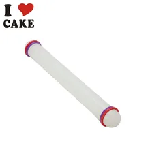 9*1 дюймов белый антипригарный скользящий скалка для помадки торта тесто ролик украшения трафарет для выпечки ремесла выпечки Посуда Торта Инструмент