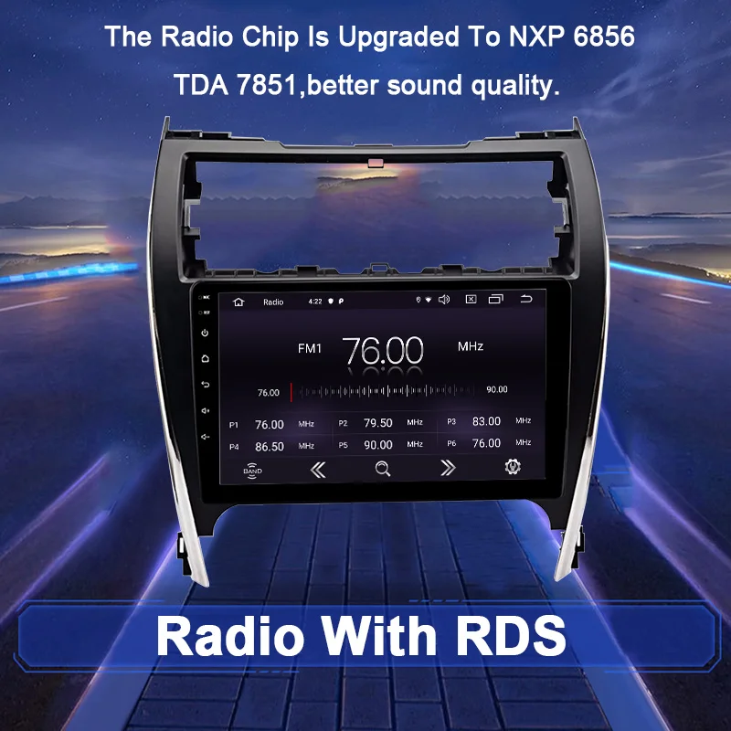 Discount FUNROVER 2.5D+IPS android 9.0 car dvd multimedia For Toyota Camry 50 2012 2013 2014 radio gps navigation navi stereo DSP RDS BT 4