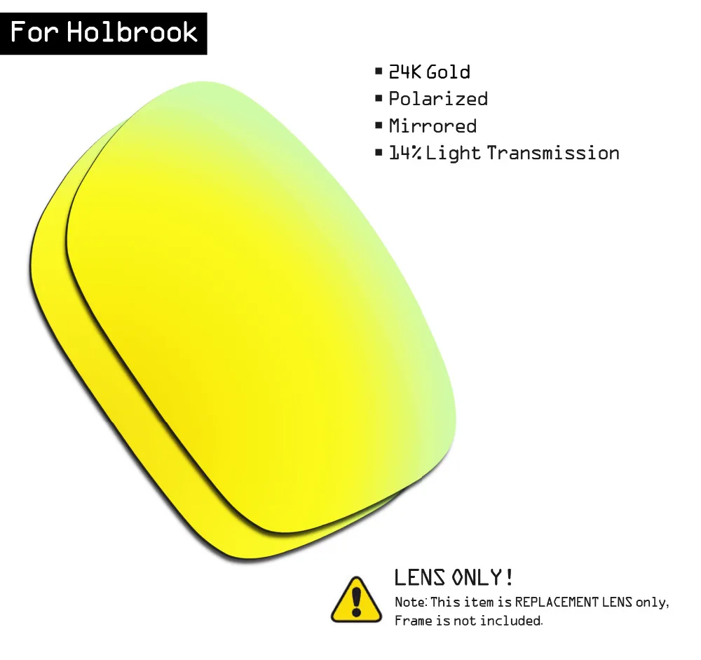 Поляризованные солнцезащитные очки SmartVLT Сменные линзы для Oakley Holbrook - 24K Gold |