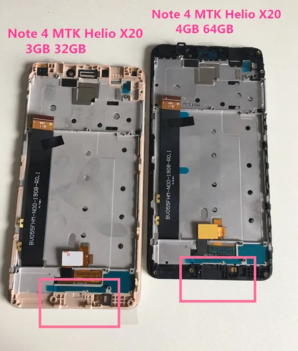 Axisinternational для Xiaomi Redmi note 4X MediaTek MTK Helio X20 4 Гб 64 Гб ЖК-экран+ сенсорная панель дигитайзер с рамкой