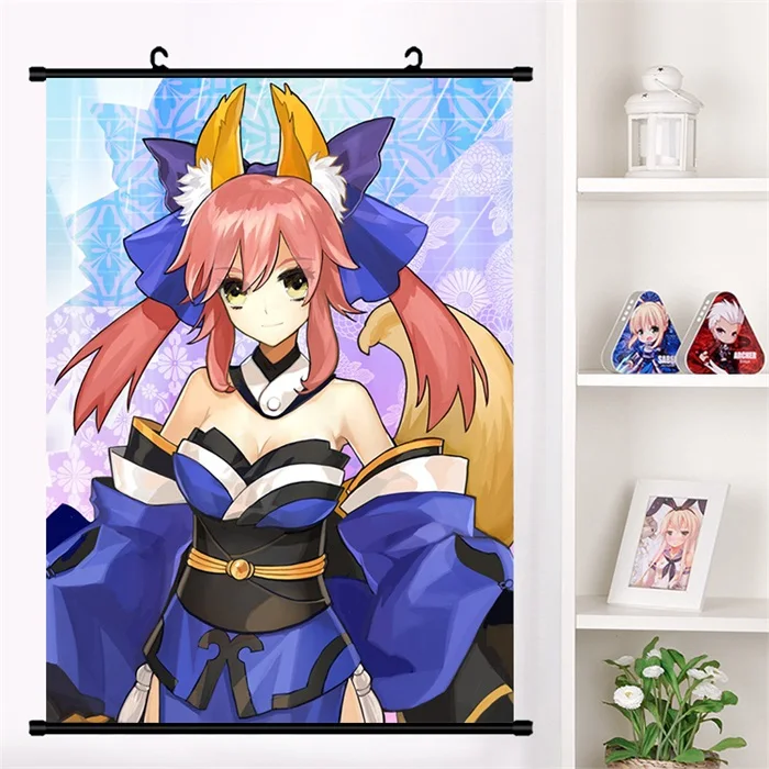 Японское аниме Манга Fate/большой заказ FGO сексуальный tamamo no Mae Косплей стены прокрутки Фреска плакат настенный висящий плакат домашний декор сбор - Цвет: C