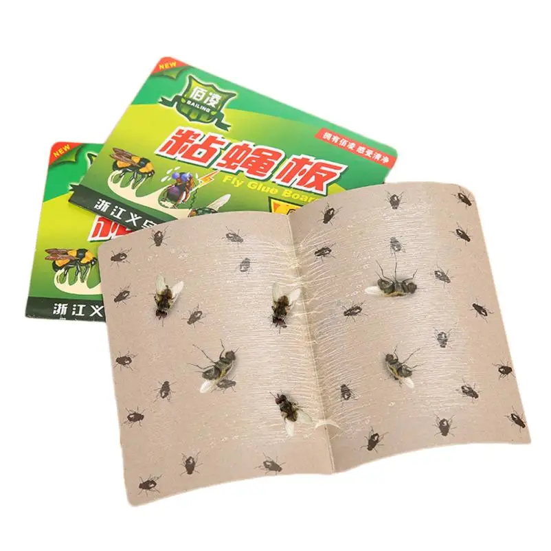 Sticky fly board 20pcs Sticky Glue Paper Fly Flies Trap Catcher Bugs