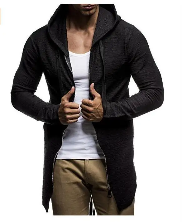 

2018 High Quality Floral Stitching Robust Men's Hooded Tracksuit Sweat Coat Casual Sportswear Long Style Hooded Hoodie.