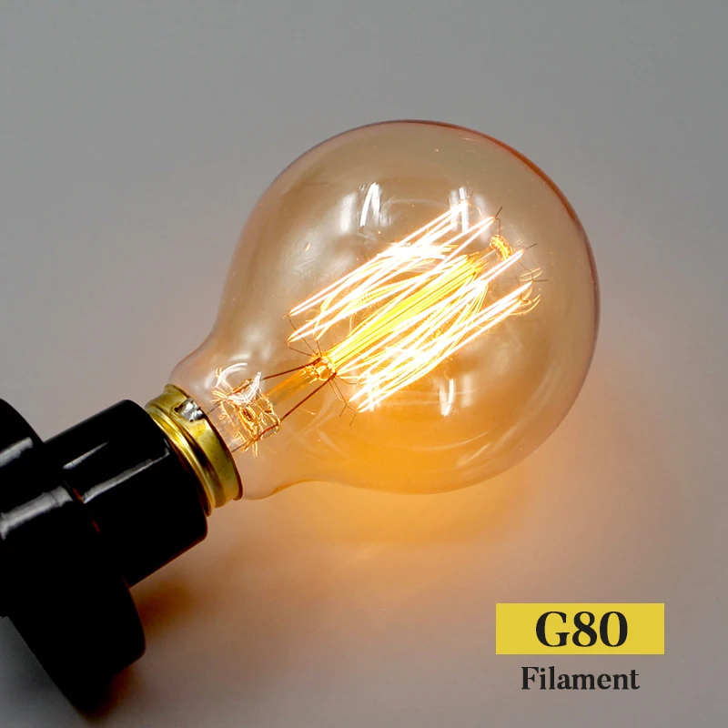 MACLOU Винтаж Edison ЛАМПЫ E27 220 V Ретро лампа 40 WAmpoule лампочка эдисона лампы накаливания