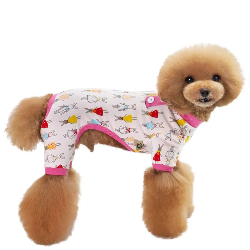 Одежда для сна для маленьких собак; комбинезон; комбинезоны; пижамы; хлопковая рубашка; удобная одежда высокого качества; Одежда для собак