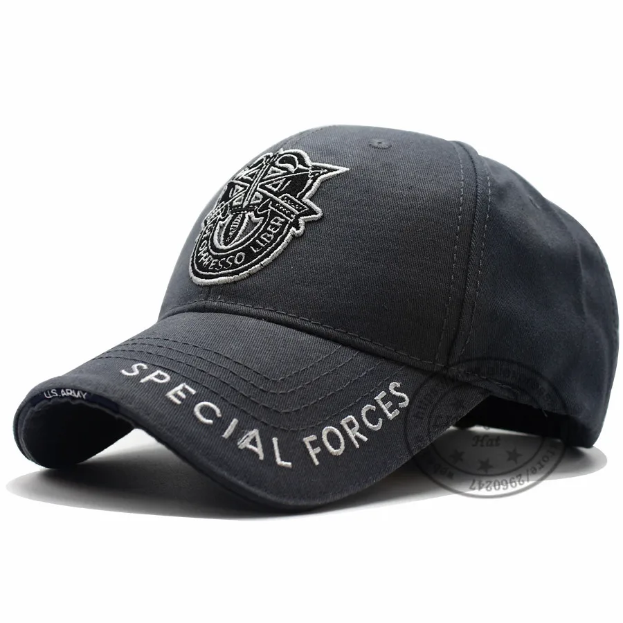 LIBERWOOD, высокое качество, Спецназ США, SF De Oppresso Liber, вышитая Кепка, тактическая Кепка, хлопковая бейсболка, шляпа для папы - Цвет: gray