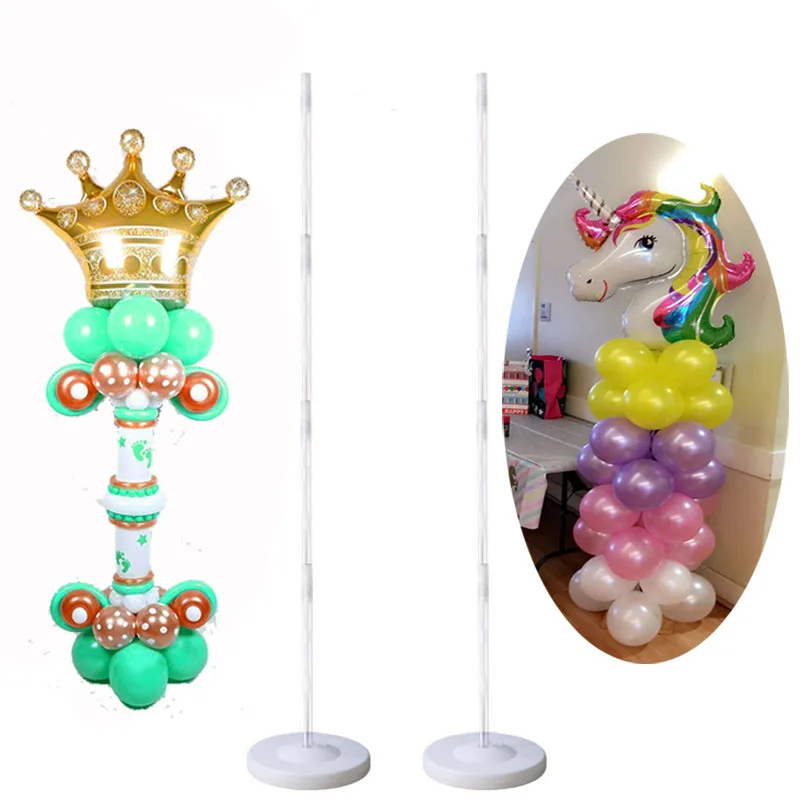 

2set Balloon Column Stand Kits Arch Stand Frame Base Pole for Wedding Decoration Birthday Party Supplies Balloons Accessories