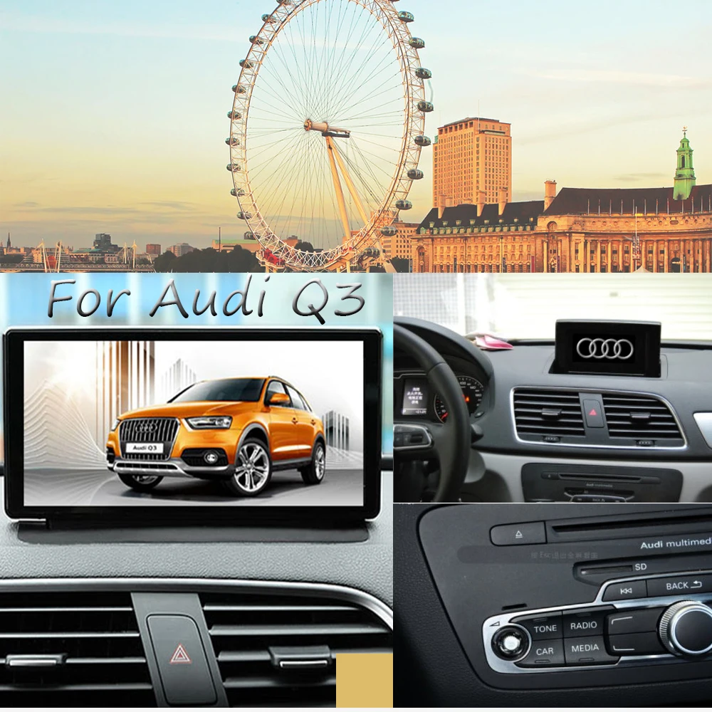 Perfect Panlelo Car Stereo Android 7.1 For Audi Q3 Auto Radio AM/FM GPS Navigation BT Steering Wheel Control Wifi  2 Din HD 1024*600 20