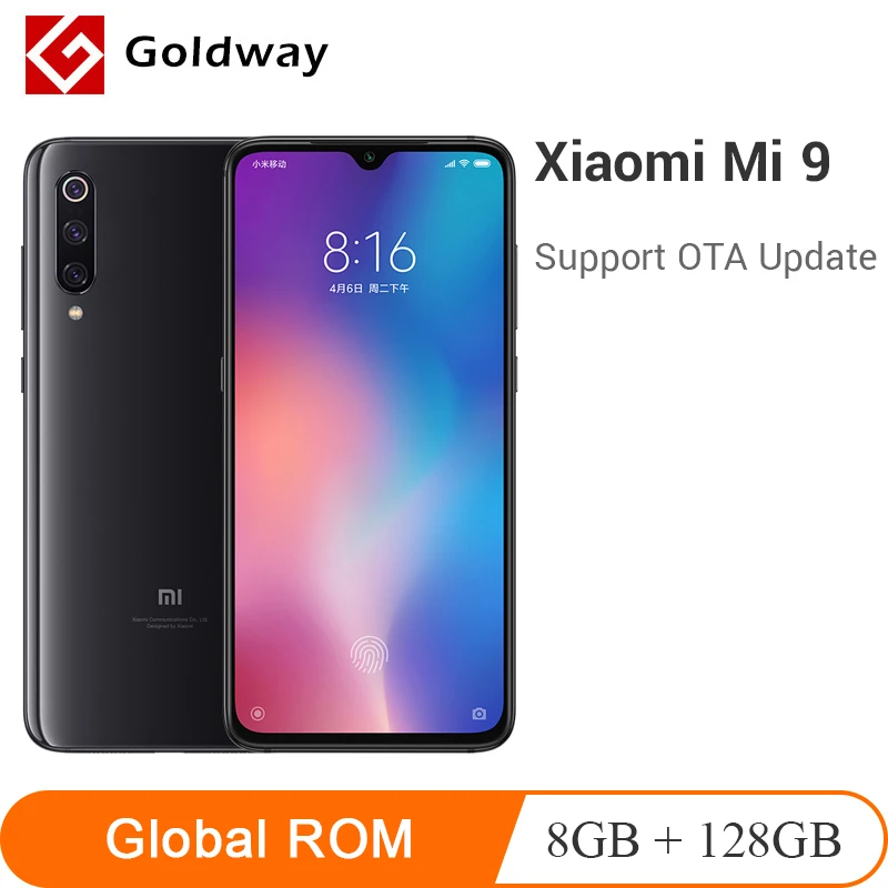 

New Xiaomi Mi 9 Mi9 8GB 128GB Snapdragon 855 Octa Core 6.39" 1080P AMOLED Display Smartphone 48MP Triple Cameras Mobile Phone