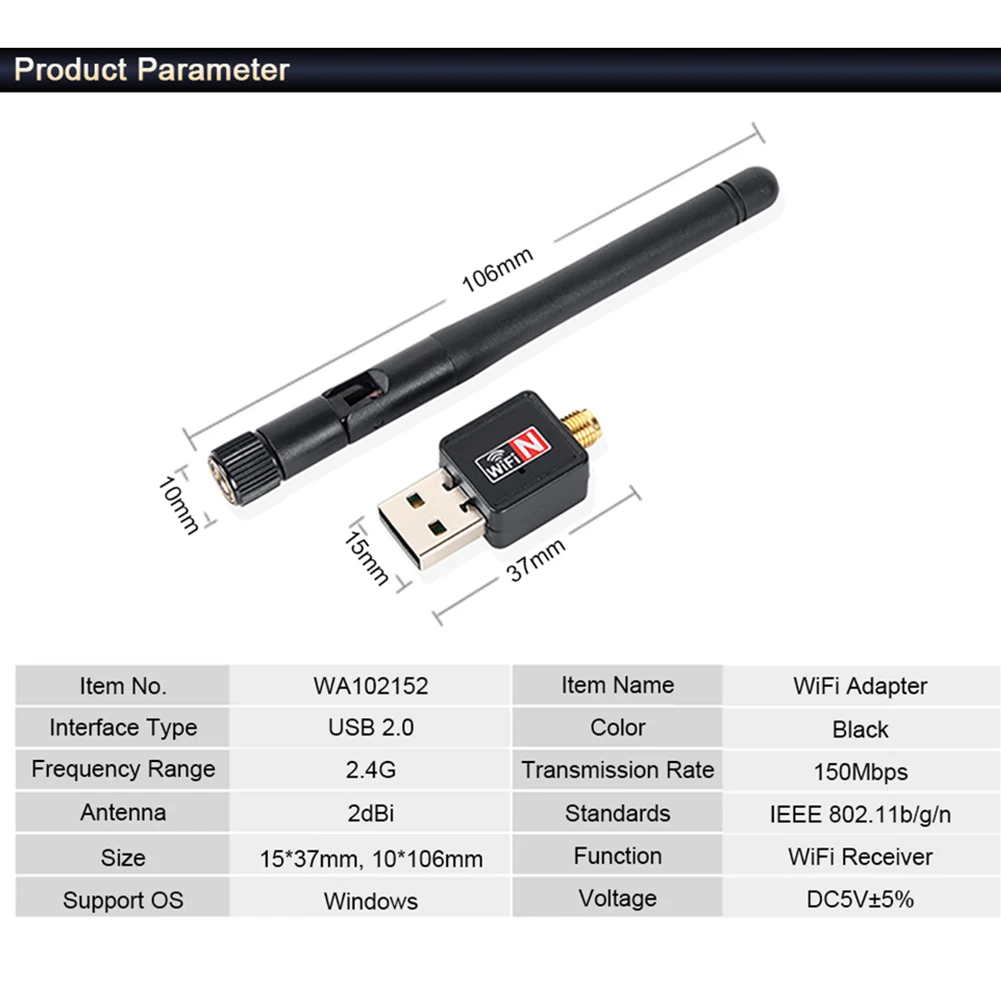 USB гаджеты мини USB Wi-Fi 150 Мбит/с 2dB приемник ключа 802.11b/n/g беспроводная сетевая карта с CD Горячая