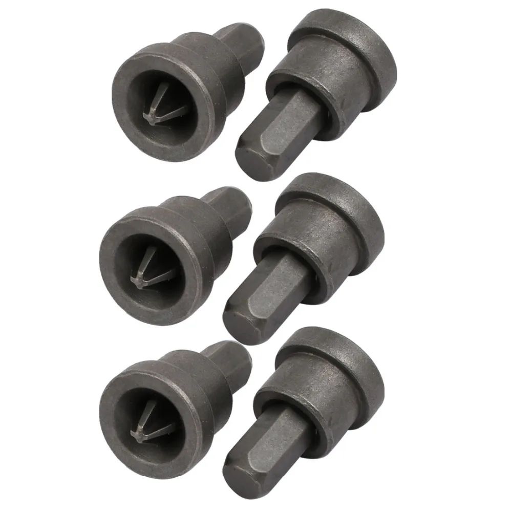 

UXCELL 6PCS PH2 Phillips Bit Magnetic Tip Hex Shank Drywall Screw Setter Gray