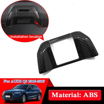 

Car Styling ABS Rear Armrest Switch Frame Sequins For Audi Q5 Q5L 2018 2019 Decoration Sequins Internal Accessories Car Sticker