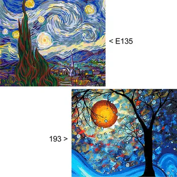 

Landscape Rectangle Unframed Hand Painted By Numbers Oil Painting Home Decor New