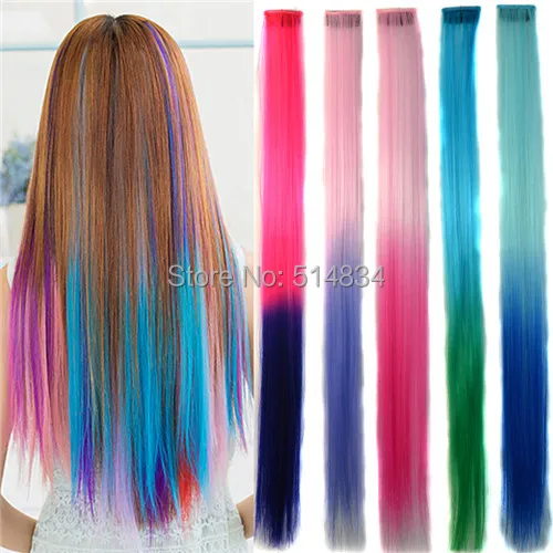 Nuevo 2015 De Largo Derecho Del Color Del Gradiente