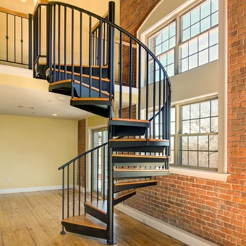 

New house custom pvc handrail spiral stairs and railings