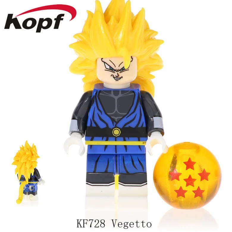 Строительные блоки Dragon Ball Z Gogeta Super Trunk Vegeta Broli сон Гохан канба Tapion Коллекционные Фигурки игрушки для детей KF6073 - Цвет: KF728 Without Box