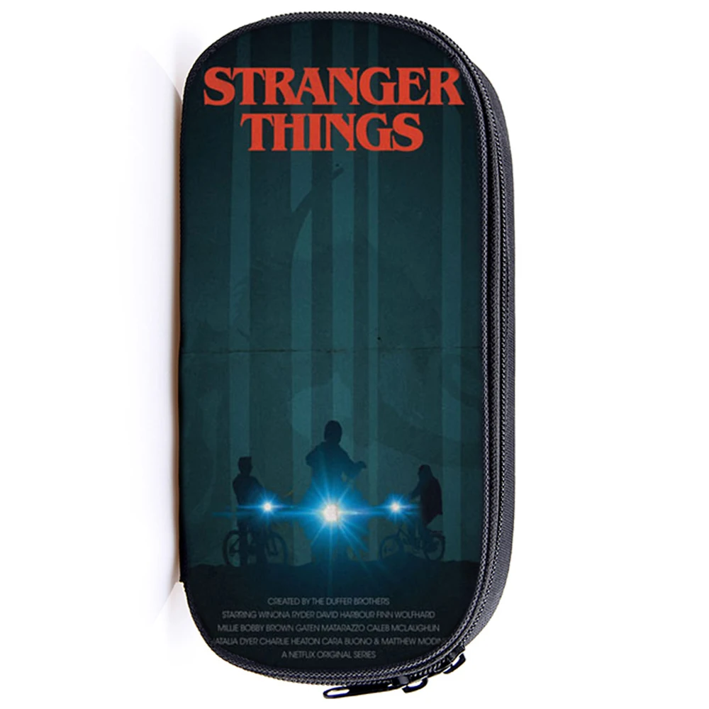 Stranger Things 3 Multifunction Kids Pencil Bag Children Boys Girls Kids Pencil Bag Cute High Quality Stationery Supplies - Цвет: 12