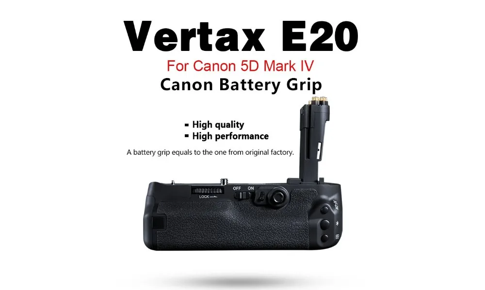 Pixel Vertax E20 батарейный блок совместимый для LP-E6 LP-E6N Аккумулятор для Canon 5D Mark II IV 5D MarkIV 5D4 Замена для BG-E20