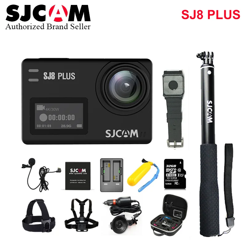 SJCAM SJ8 Plus 4K Wi-Fi Спортивная камера водонепроницаемая анти-встряхивание двойной сенсорный экран 8* Цифровой зум WiFi Пульт дистанционного управления экшн DV
