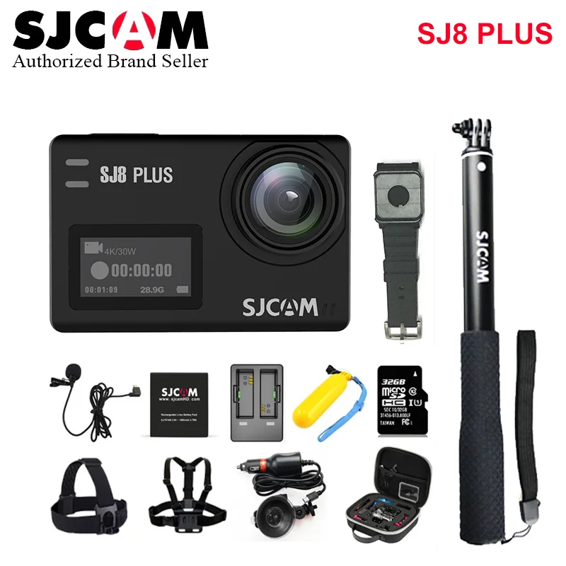 

Stock!SJCAM SJ8 Plus 4K Wi-fi Sports Camera Waterproof Anti-Shake Dual Touch Screen 8*Digital Zoom WiFi Remote Control Action DV