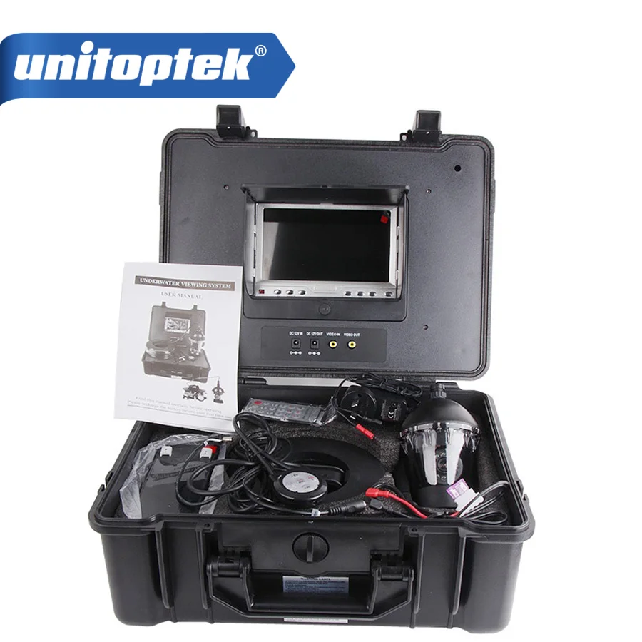 

20m Cable Underwater Fishing Camera Fish Finder with 1/3 SONY CCD Effio-E 12Pcs White Leds Camera night vision Rotate 360 Degree