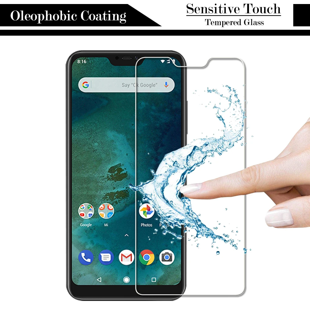 Защитное стекло для Xiaomi Mi A2 lite закаленное Xaomi xiomi Xiaome A 2 A2lite легкая защита экрана