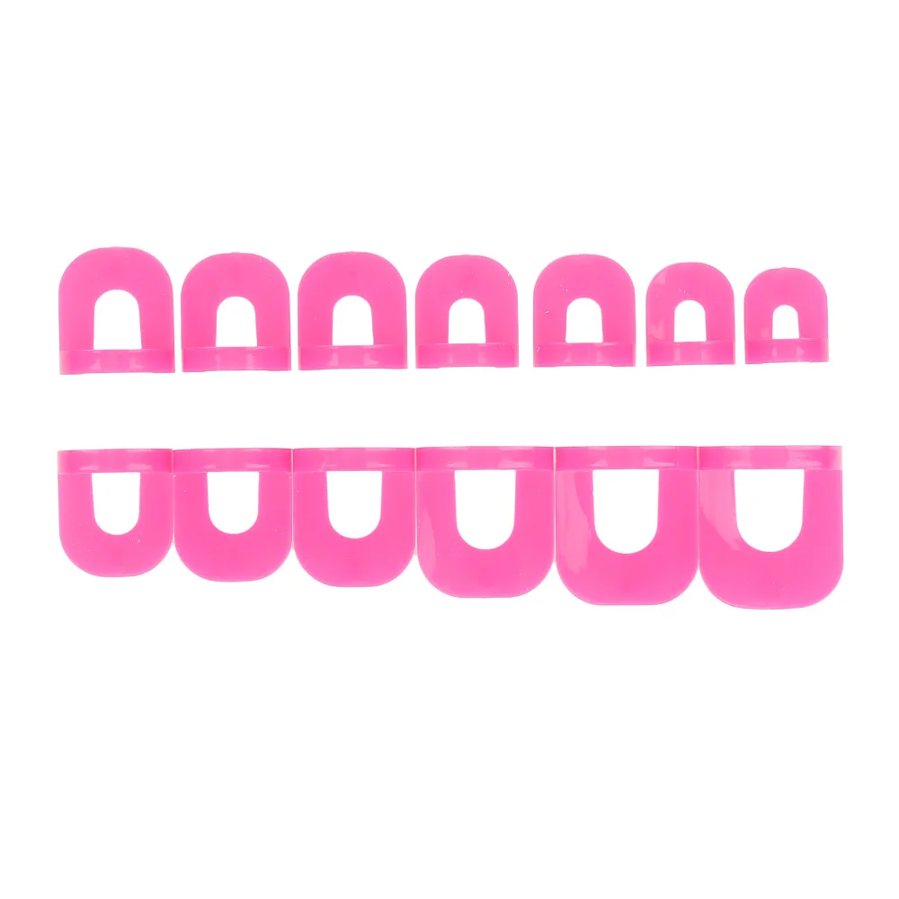 ELECOOL 26pcs Manicure Nail Gel Model Nail Clip Edge Polish Glue Overflow Prevent Tool Nail Art too